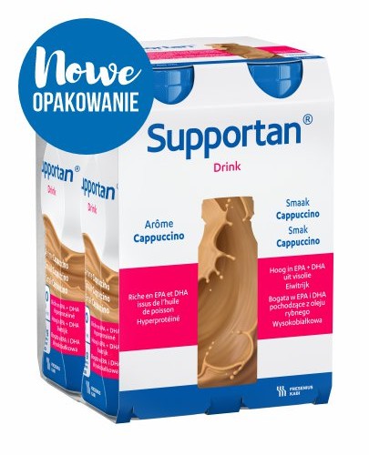 
                                                                                                      Supportan DRINK, smak cappuccino, 4x200 ml - Fresubin                                                                      