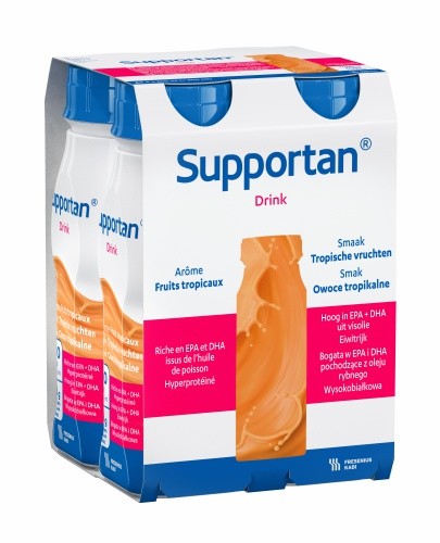 
                                                                                                      Supportan  Drink, smak owoce tropikalne, 4x200 ml - Fresubin                                                                      