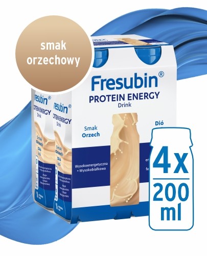 
                                                                                                      Fresubin Protein Energy DRINK, smak orzechowy, 4x200ml - Fresubin                                                                      