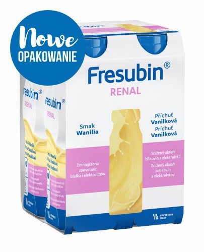 
                                                                                                      Fresubin Renal, smak waniliowy, 4x200 ml - Fresubin                                                                      