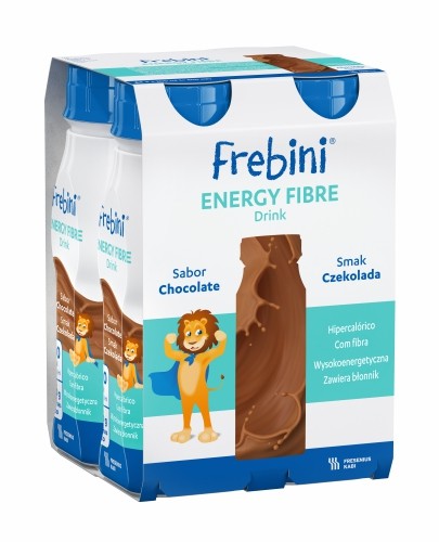 
                                                                                                      Frebini Energy Fibre DRINK, smak czekoladowy, 4x200 ml - Fresubin                                                                      