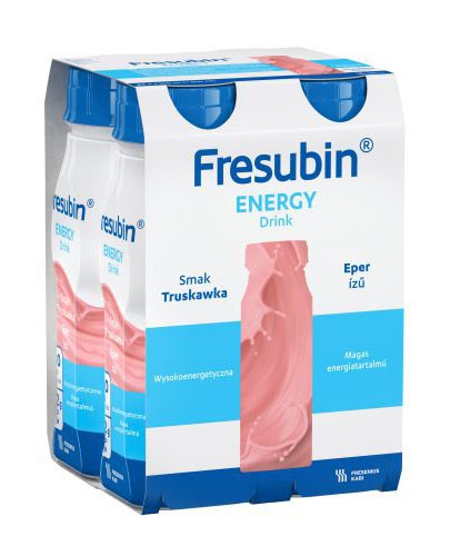 
                                                                                                      Fresubin ENERGY Drink, smak truskawkowy, 4x200 ml - Fresubin                                                                      
