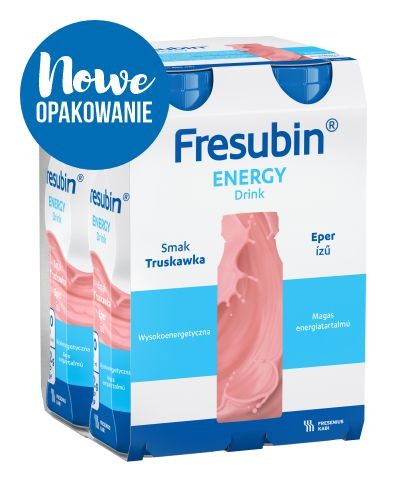 
                                                                                                      Fresubin Energy DRINK, smak truskawkowy, 4x200 ml - Fresubin                                                                      